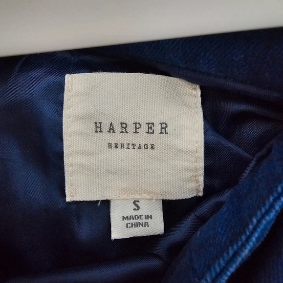 Harper Heritage Blue Button Up Skirt - Picture 5 of 7